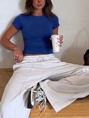 Fitted Royal Blue Short Sleeve Tee